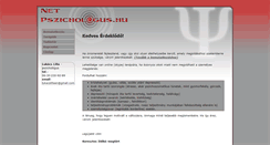 Desktop Screenshot of netpszichologus.hu