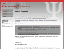 Tablet Screenshot of netpszichologus.hu